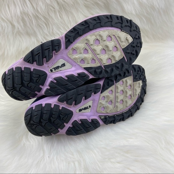 TEVA SUEDE RUNNING WOMAN SNEAKERS SIZE 6 BLUE AND PURPLE COLOR - Picture 6 of 10